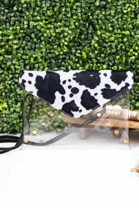 NGIL In The Clear Bertie Cow Envelope Clutch